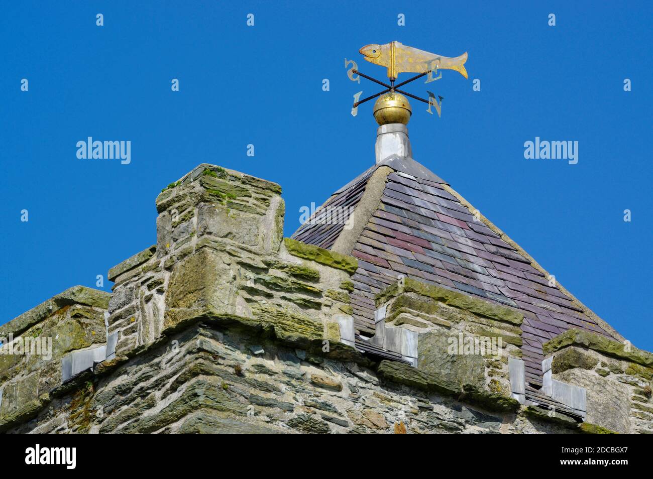 Wetterfahne, St. CyBi`s Kirche Stockfoto